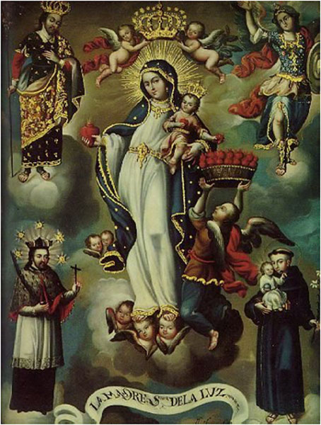 Hail, O Queen of Heaven. Virgen de la Luz, Anónimo, Museo Franz Mayer, Cdad. de México, DF https://www.pinterest.com/pin/3931