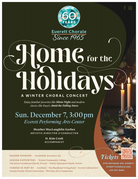 Home for the Holidays. Everett Chorale 2025 holiday concert