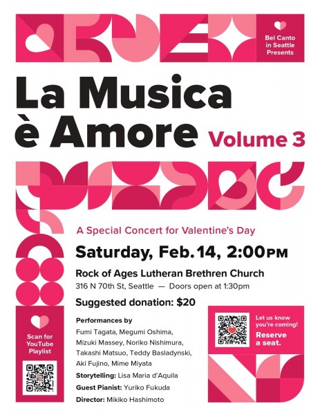 "La musica è amore." Vol. 3 by Bel canto in Seatte