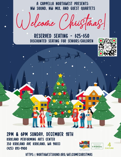 Welcome Christmas!. Welcome Christmas with the Northwest Sound Men's Chorus and Northwest Mix!