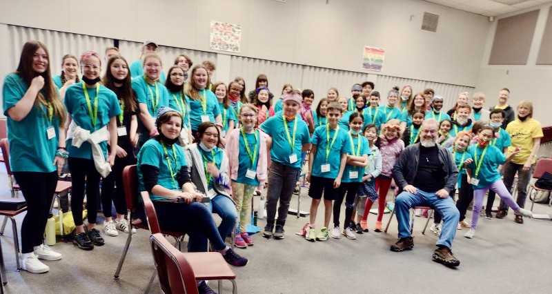 Rainier Youth Choirs. April 2022 Retreat with composer Reg Unterseher